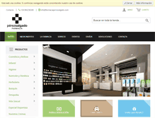 Tablet Screenshot of farmaciaperezsalgado.com